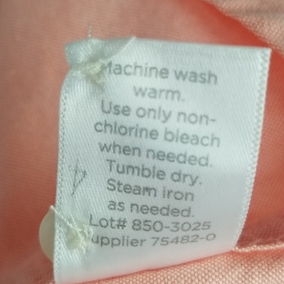 Coral Button Down Dress Shirt flip cuffs - Picture 8 of 8